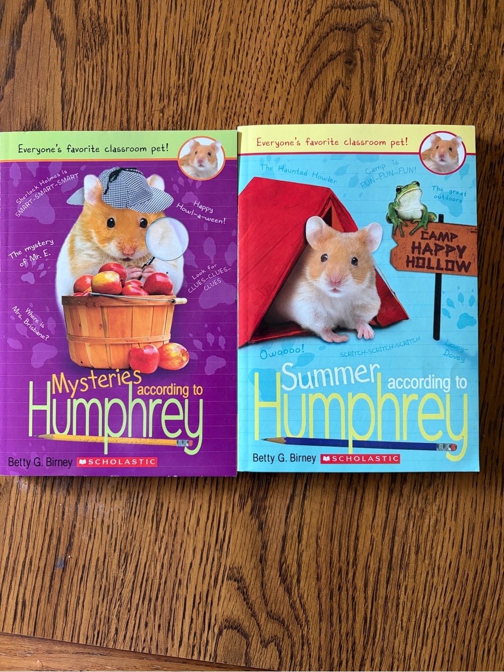 Scholastic Humphrey Paperback Duo — Purple & Blue Covers